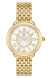 Michele Serein Mid Diamond Watch, 36mm In Gold