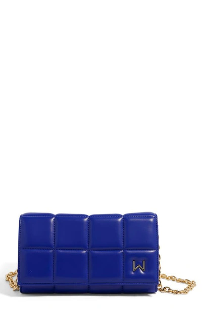 House Of Want We Browse Vegan Leather Wallet Crossbody Bag In Cobalt