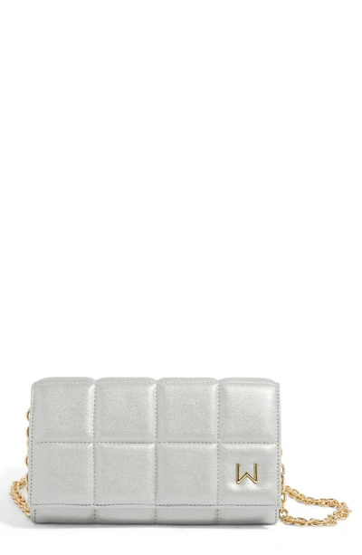 House Of Want We Browse Vegan Leather Wallet Crossbody Bag In Sterling