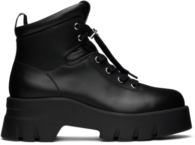 Gianvito Rossi Black Vancouver Ankle Boots In Black+black