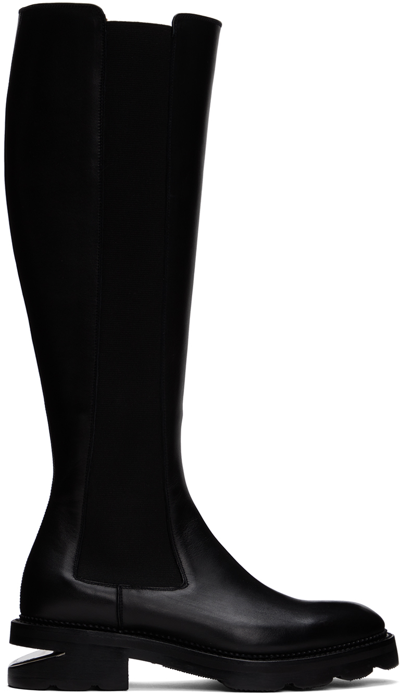 Alexander Wang Black Andy Riding Boots In 001 Black