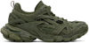 Balenciaga Men's Track.2 Open Caged Nylon Sneakers In 3810 Kaki/black