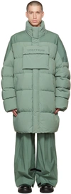 A. A. SPECTRUM GREEN VIDOR DOWN JACKET