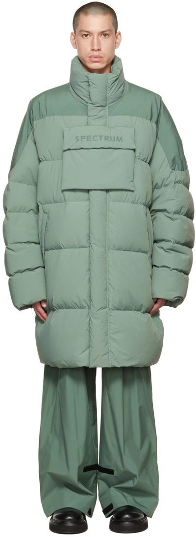 A. A. Spectrum Green Vidor Down Jacket In Cedar Green