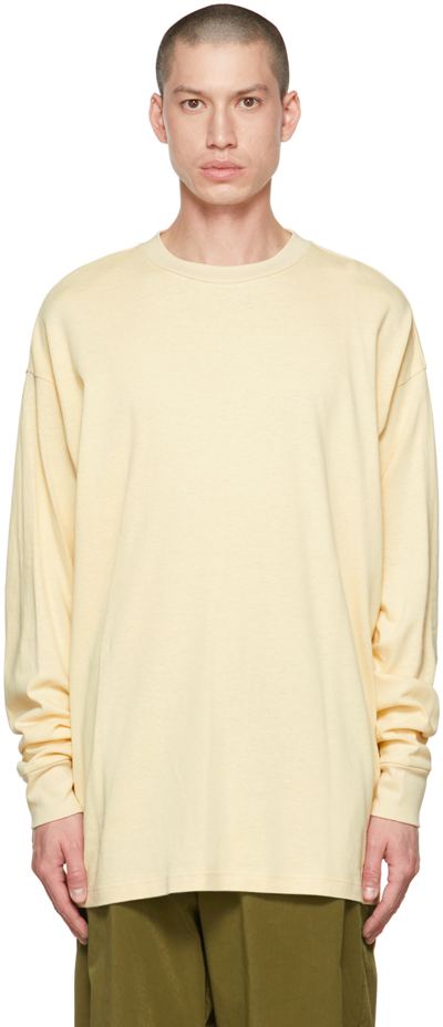 A. A. Spectrum Yellow Melter Long Sleeve T-shirt In Soy Bean