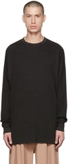 A. A. Spectrum Black Melter Long Sleeve T-shirt In Void Black
