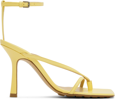 Bottega Veneta Stretch Leather Sandals In Lemonade