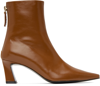 REIKE NEN BROWN SLIM LINED ANKLE BOOTS