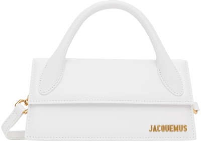 Jacquemus White 'le Chiquito Long' Clutch In 100 White