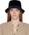 Maison Michel Navy Jason Beach Hat In Navy