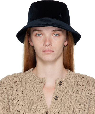 Maison Michel Navy Jason Beach Hat