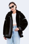 Dawn Levy Women's Sean Mixed Leather & Shearling Jacket In Black