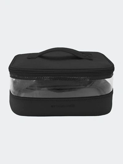 Mytagalongs Clear Train Small Zippered Cosmetic Bag In Black