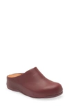 Fitflop 'shuv™' Leather Clog In Plummy