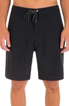 Hurley One & Only Solid Volley Swim Trunks In Black
