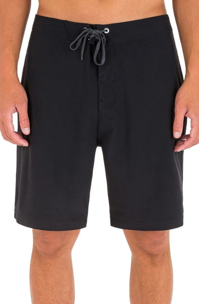 Hurley One & Only Solid Volley Swim Trunks In Black