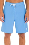 Hurley One & Only Solid Volley Swim Trunks In Unity Blue