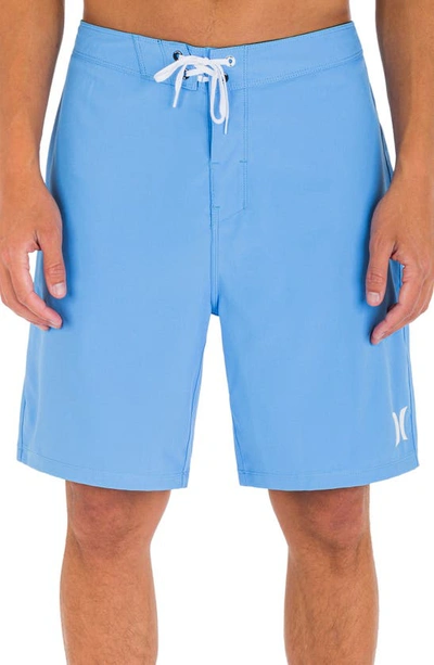 Hurley One & Only Solid Volley Swim Trunks In Unity Blue