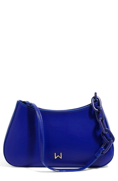 House Of Want Newbie Vegan Leather Shoulder Bag In Cobalt