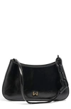 House Of Want Newbie Vegan Leather Shoulder Bag In Glossy Black