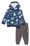 Hurley Babies' Kids' Hooded Pullover & Joggers Set In Charcoal Heather
