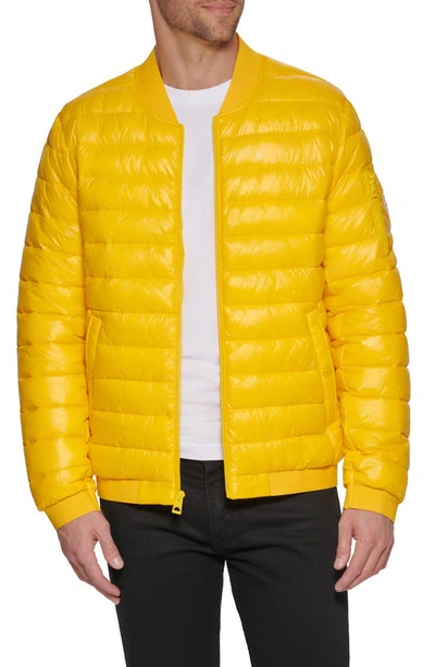 Guess Men's Quilted Puffer Jacket In Sun