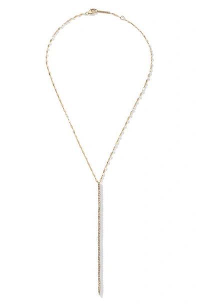 Lana Diamond Y-necklace In Yg