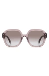 Rag & Bone 53mm Gradient Square Sunglasses In Grey