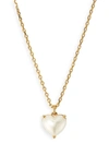 KATE SPADE MY LOVE BIRTHSTONE HEART PENDANT NECKLACE