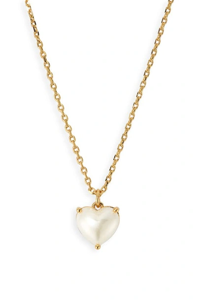 KATE SPADE MY LOVE BIRTHSTONE HEART PENDANT NECKLACE