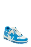 Off-white Out Of Office Panelled Leather Sneakers In Bluette