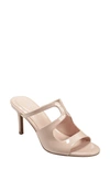 Bandolino Mizelle Sandals Womens 11 Beige Patent Leather Stiletto Heel Gbnc490 In Pink