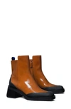 Tory Burch Expedition Boot In Tan Cuoio / Cobalt