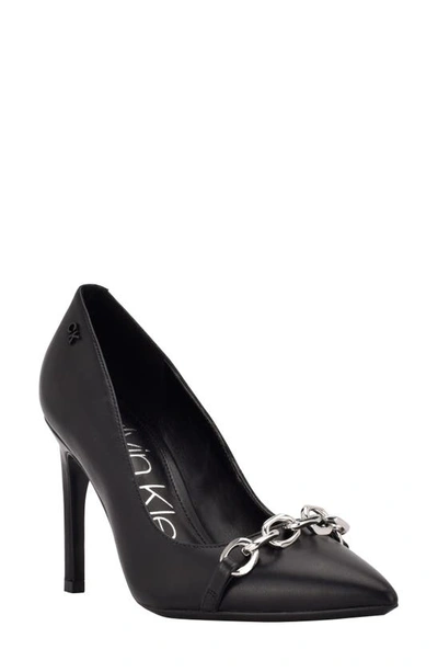 Calvin Klein Women's Heari Chain Dress Pumps Women's Shoes In