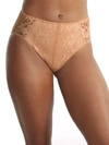 Bare The Essential Lace Hi-cut Brief In Hazel