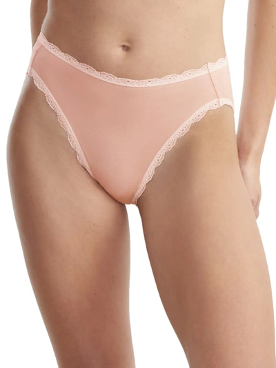 B.tempt'd By Wacoal Inspired Eyelet Hi-cut Brief In Rose Smoke