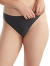Chantelle Soft Stretch Mid-rise Stretch-woven Thong In Deep Grey