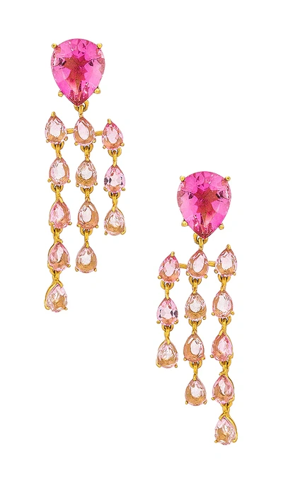Valére Milos Earrings In Pink Quartz