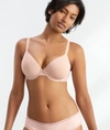 Natori Pure Luxe Plunge T-shirt Bra In Cafe