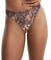 Skarlett Blue Entice Thong In Majestic,nylon