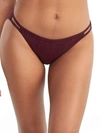 Vanity Fair Illumination String Bikini In Moody Maroon