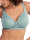 Vanity Fair Beauty Back Longline Wire-free T-shirt Bra In Blue Sea Glass