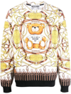 Moschino Logo Crew-neck Sweatshirt In Multicolour