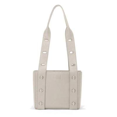 Dagne Dover Tokyo Turnlock Tote In Bone