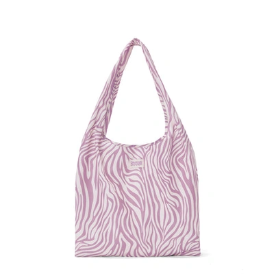 Dagne Dover Dash Grocery Tote In Zebra Print In Zebra Print