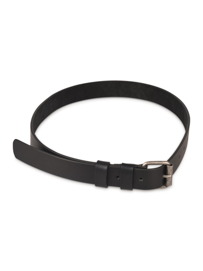 Aspesi Classic Buckled Belt In Black