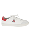Axel Arigato Clean 90 Varsity Sneakers In White/red