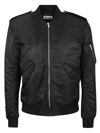 Saint Laurent Black Regular Fit Bomber Jacket In Black