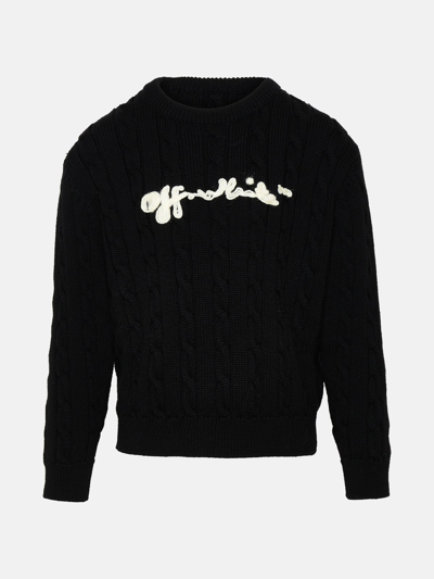 Off-white Off White Boys  Black Wool Sweater