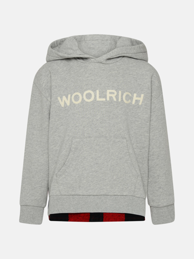 Woolrich Kids' Grey Cotton Sweatshirt